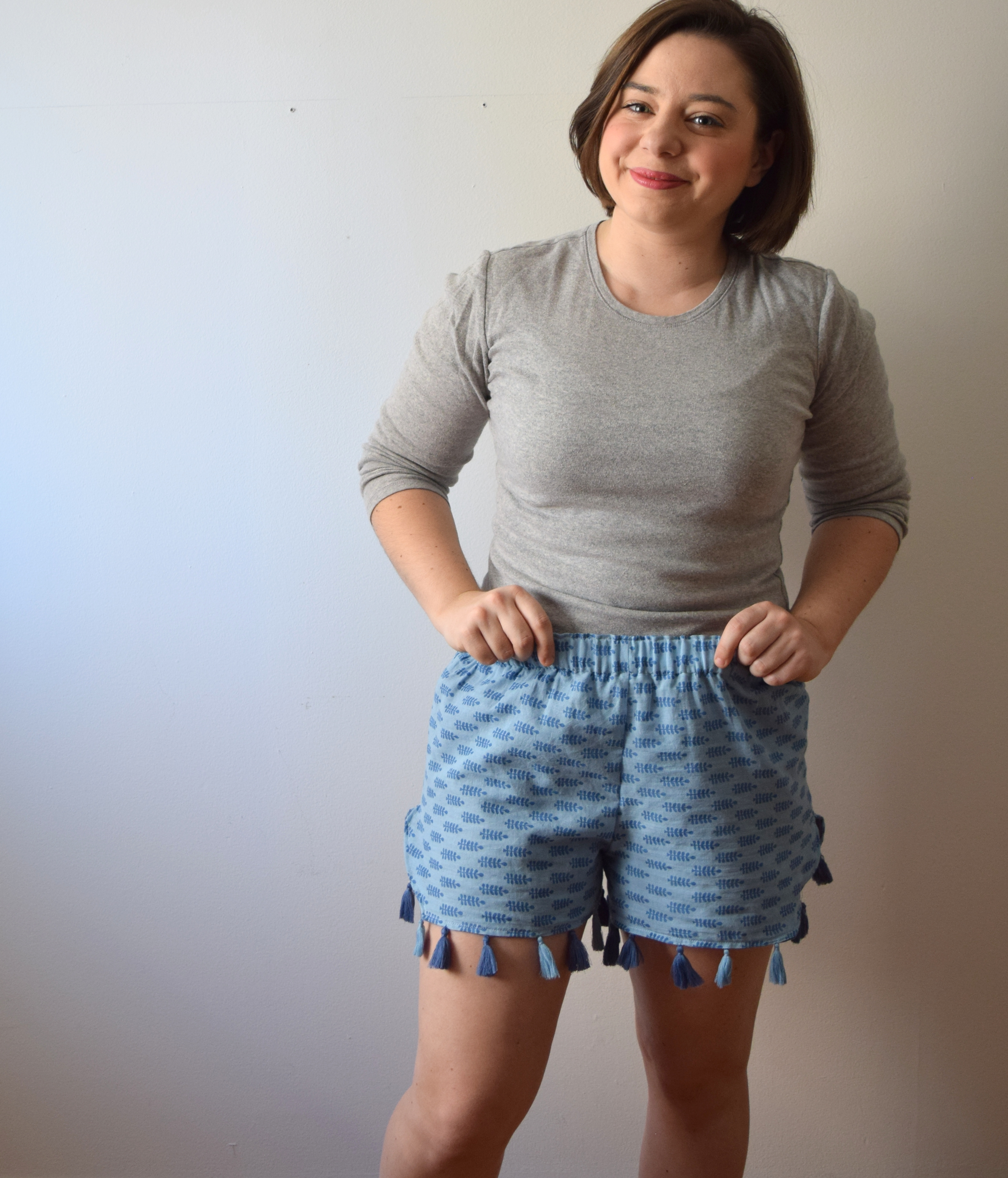 Fashion Revolution Week: Scarf to Shorts Refashion- Trish Stitched
